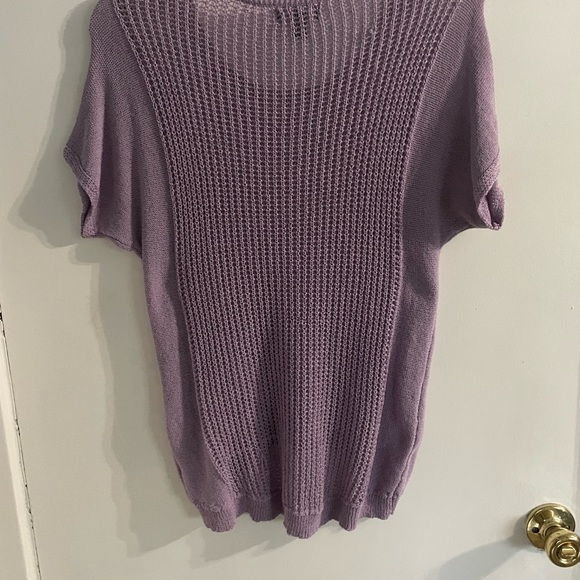 a.n.a Lavender Knit Top in size medium - Picture 7 of 11